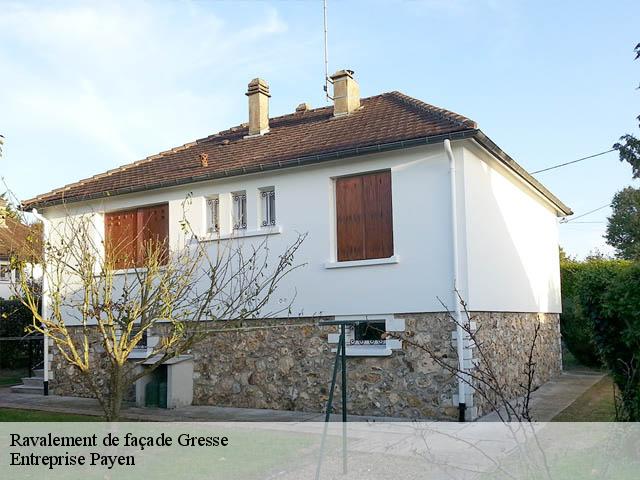Ravalement de façade gresse-38650 Entreprise Payen